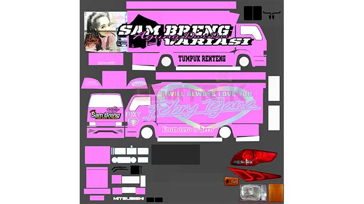 Livery Bussid Canter Sam Breng