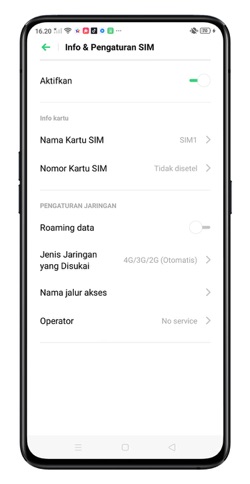 Pilih Roaming Data