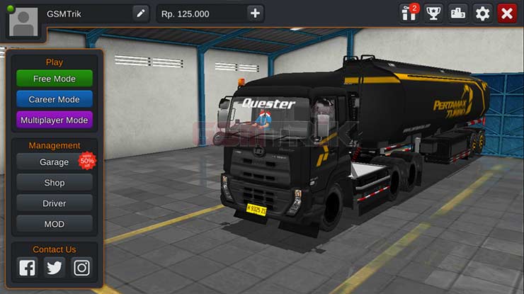 2. UDQUESTER Truk Pertamina Gold Edition