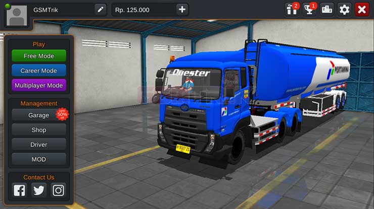 3. UDQUESTER Truk Pertamina Biru