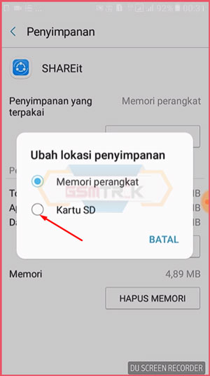 6 Pilih SD Card