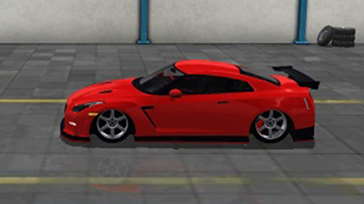 Mod BUSSID Nissan GTR Racing Full Anim