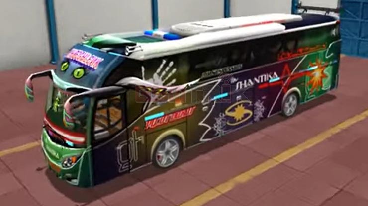 Skin BUSSID Keren Arjuna Shantika