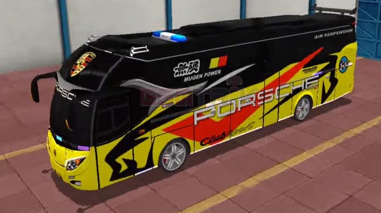 Skin BUSSID Keren Porsche