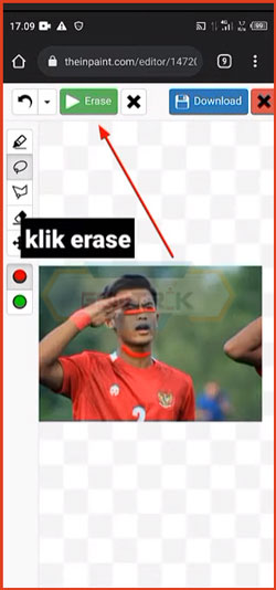 5 Klik Erase