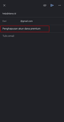 hapus akun Dana Premium