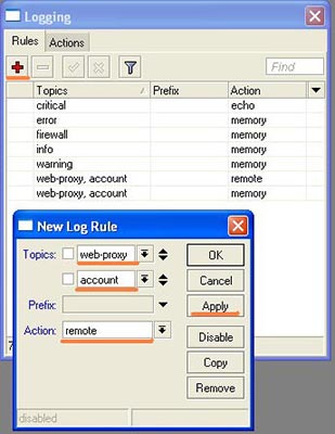 log firewall mikrotik