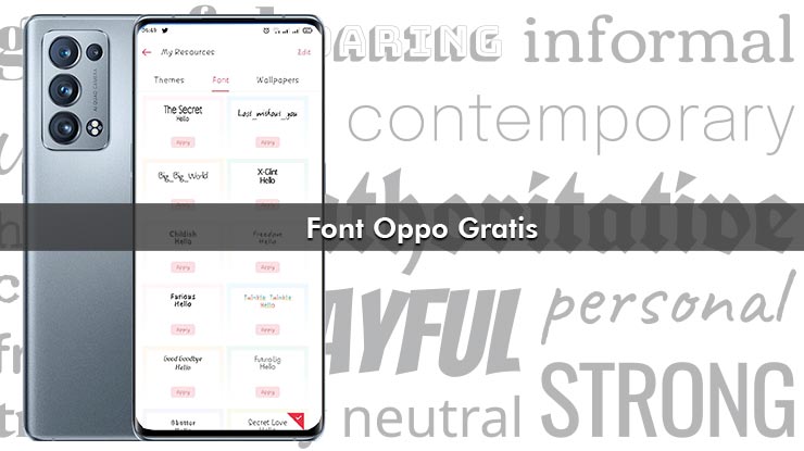 Font Oppo Gratis