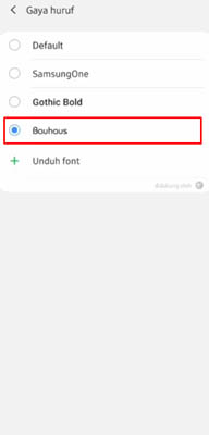 cara download font Samsung berbayar jadi gratisan