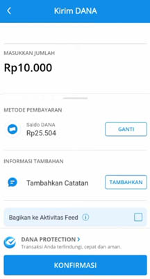 konfirmasi pembayaran