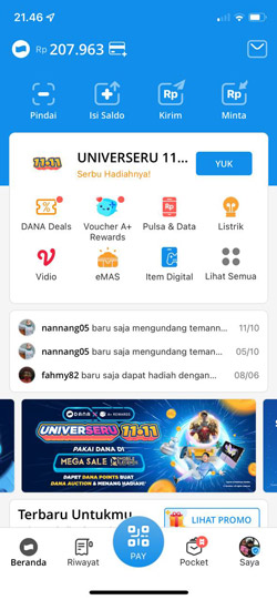 Buka Aplikasi DANA