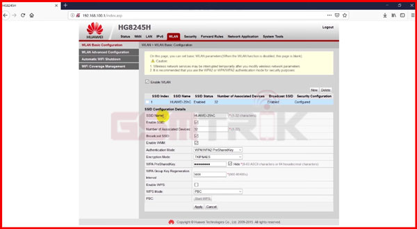 Ganti Password di Bagian PreSharedKey