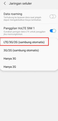 kode buka jaringan samsung