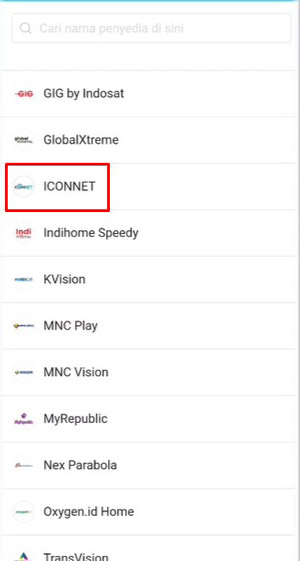 Pilih Iconnet