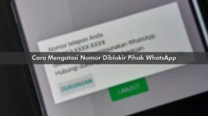 Cara Mengatasi Nomor Diblokir Pihak WhatsApp