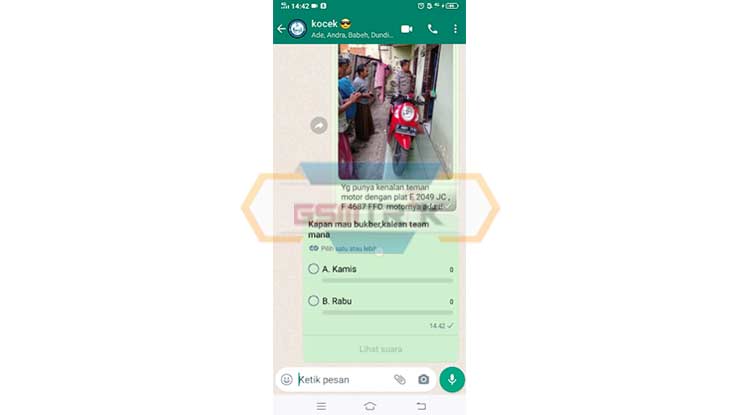 6. Cara Buat Polling WA di Android Berhasil