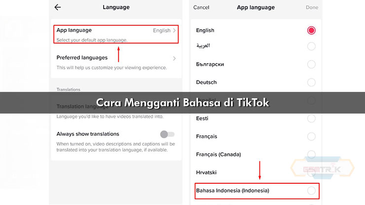 Cara Mengganti Bahasa di TikTok