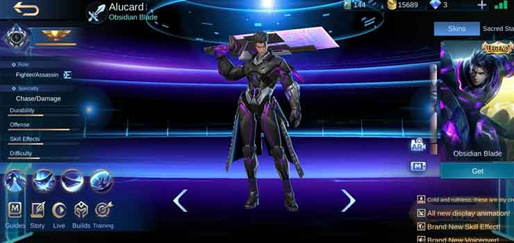 Skin Alucard Obsidian Blade