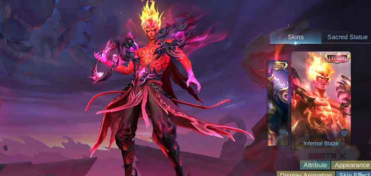 Skin Legends Valir Infernal Blaze