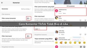 Cara Komentar TikTok Tidak Bisa di Like