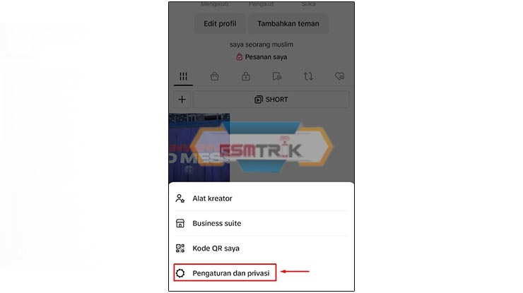 Masuk ke Pengaturan dan Privasi