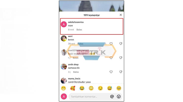 Selesai Membuat Komentar TikTok Tidak Bisa di Like