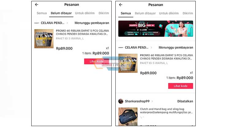 Selesai Melihat Total Belanja di TikTok Shop