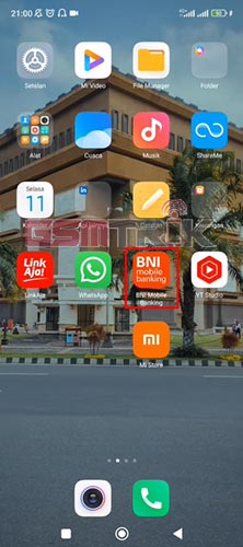 Cara Beli Pulsa di BNI Mobile Buka Aplikasi