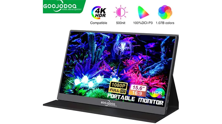 Goojodoq 15.6 Inch 1080P Portable Monitor