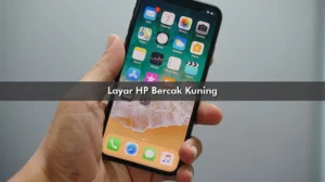 Layar HP Bercak Kuning