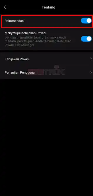 Masuk ke File Manager